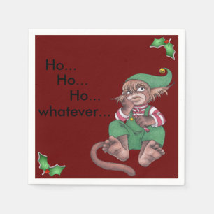Servilleta De Papel Navidades Monkey Gnome papel Napkins