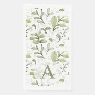 Servilleta De Papel Navidades Monogramados de la Subdivisión de Cranbe