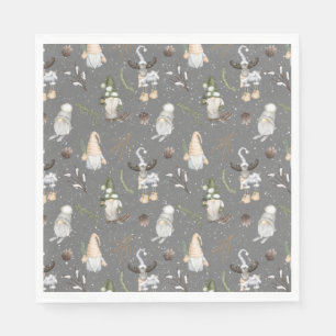 Servilleta De Papel Navidades Moose y Gnomes