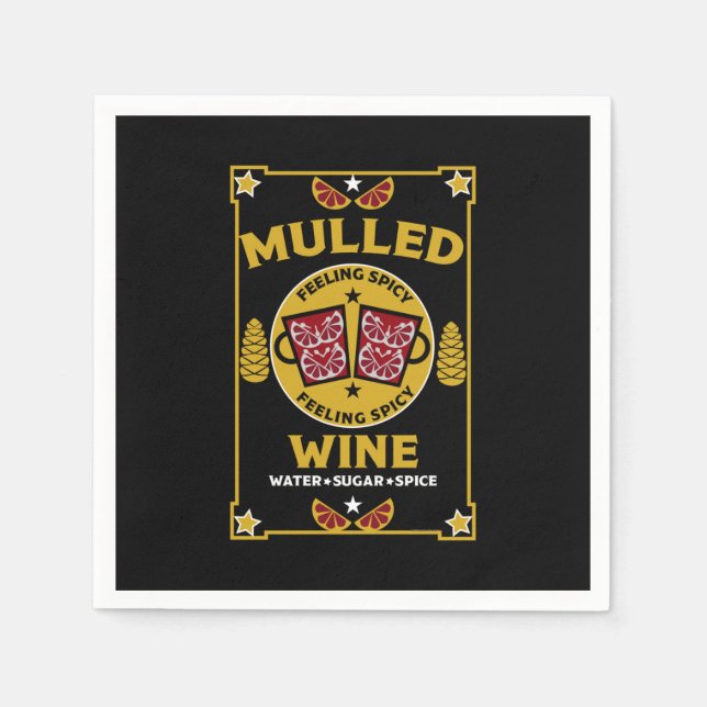 Servilleta De Papel Navidades mulled Red Wine (Anverso)