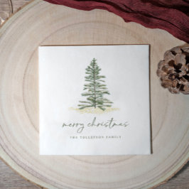 Servilleta De Papel Navidades Napkins Holiday Evergreen Pine Simple