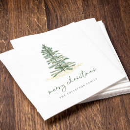 Servilleta De Papel Navidades Napkins Holiday Evergreen Pine Simple