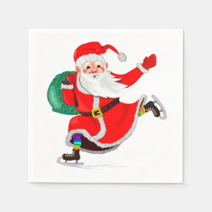 Servilleta De Papel Navidades Napkins Santa Gift