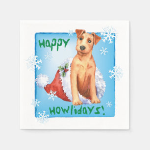 Servilleta De Papel Navidades Napkins Terrier Irlandés