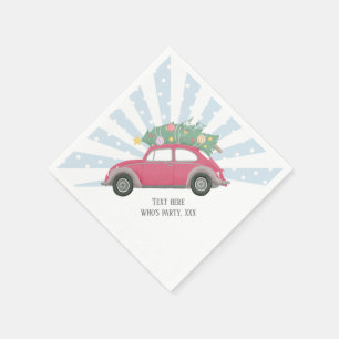 Servilleta De Papel navidades, navidad, niñera, árbol de navidad, auto