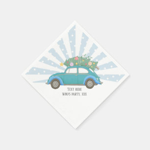 Servilleta De Papel navidades, navidad, niñera, árbol de navidad, auto