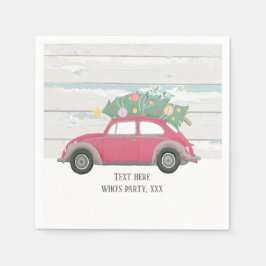 Servilleta De Papel navidades, navidad, niñera, árbol de navidad, auto