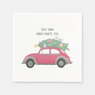 Servilleta De Papel navidades, navidad, niñera, árbol de navidad, auto
