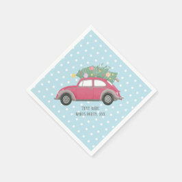 Servilleta De Papel navidades, navidad, niñera, árbol de navidad, auto