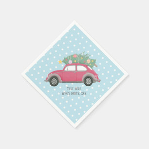 Servilleta De Papel navidades, navidad, niñera, árbol de navidad, auto