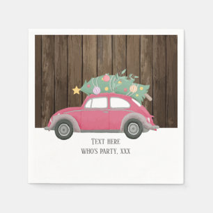 Servilleta De Papel navidades, navidad, niñera, árbol de navidad, auto