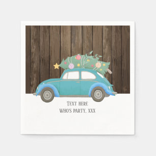 Servilleta De Papel navidades, navidad, niñera, árbol de navidad, auto