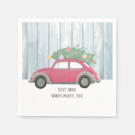 Servilleta De Papel navidades, navidad, niñera, árbol de navidad, auto