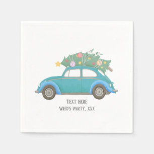 Servilleta De Papel navidades, navidad, niñera, árbol de navidad, auto