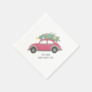Servilleta De Papel navidades, navidad, niñera, árbol de navidad, auto