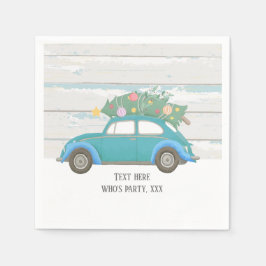 Servilleta De Papel navidades, navidad, niñera, árbol de navidad, auto