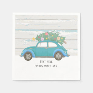 Servilleta De Papel navidades, navidad, niñera, árbol de navidad, auto