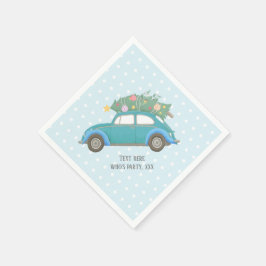 Servilleta De Papel navidades, navidad, niñera, árbol de navidad, auto