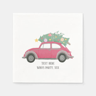 Servilleta De Papel navidades, navidad, niñera, árbol de navidad, auto