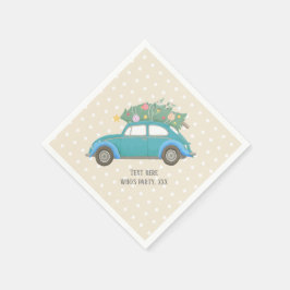 Servilleta De Papel navidades, navidad, niñera, árbol de navidad, auto