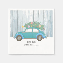 Servilleta De Papel navidades, navidad, niñera, árbol de navidad, auto