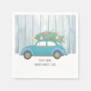 Servilleta De Papel navidades, navidad, niñera, árbol de navidad, auto