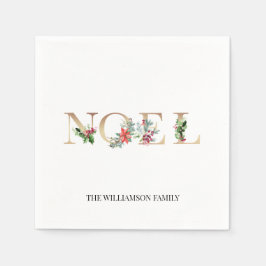 Servilleta De Papel Navidades Noel Greenery Floral Family