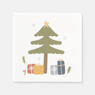 Servilleta De Papel Navidades nórdicos Fiesta Scandi Christmas Tree