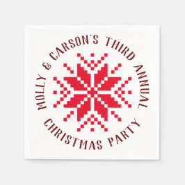 Servilleta De Papel Navidades nórdicos rojos feriado por suéter