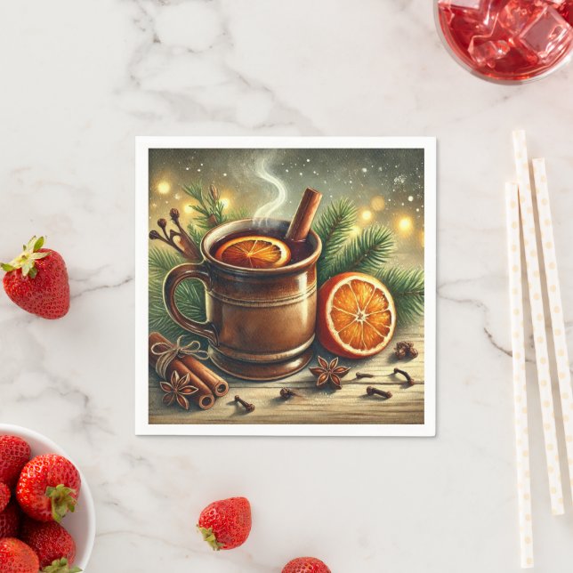 Servilleta De Papel Navidades nostálgicos mercado de decoración de vin (In situ)