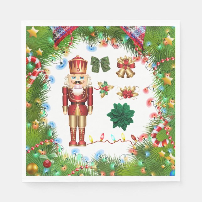 Servilleta De Papel Navidades Nutcrackers_GC - servilletas de papel (Anverso)