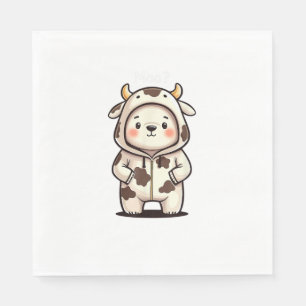 Servilleta De Papel Navidades Oso Polar Moo Navidades Vacas Moo Polar