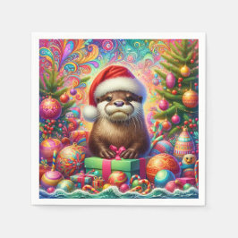 Servilleta De Papel Navidades Otter