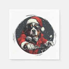 Servilleta De Papel Navidades Perro de montaña Bernese