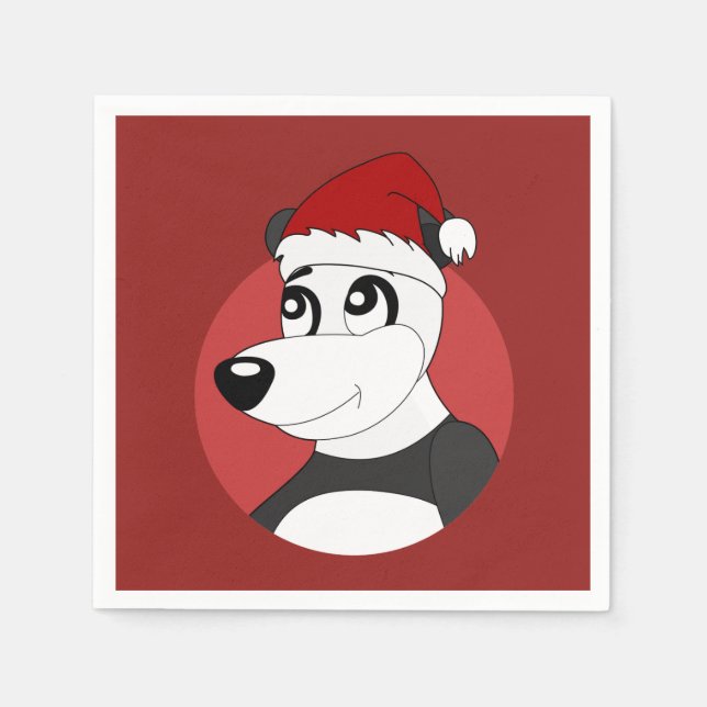 Servilleta De Papel Navidades personalizado con servilletas panda lind (Anverso)