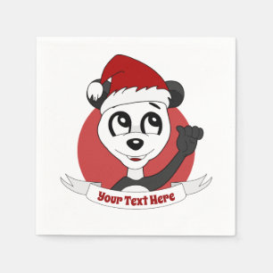 Servilleta De Papel Navidades personalizado con toallas de oso panda l