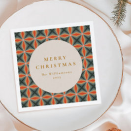 Servilleta De Papel Navidades Personalizado de Estrellas de Mediados d