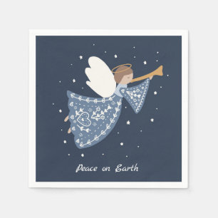 Servilleta De Papel Navidades personalizados Angel Holiday Peace Earth