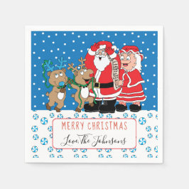 Servilleta De Papel Navidades personalizados Cocktail Napkin Santa Cla