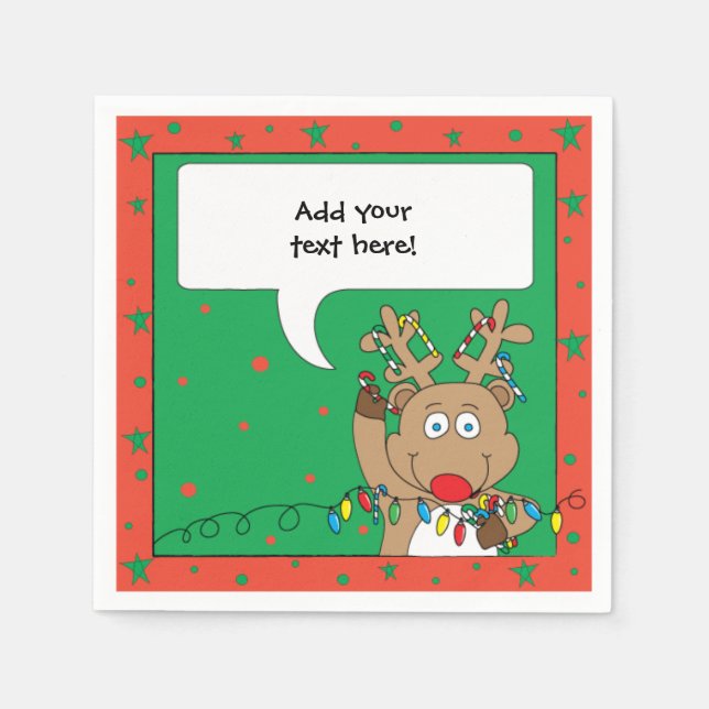 Servilleta De Papel Navidades personalizados Cocktail Napkins (Anverso)