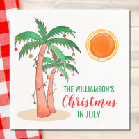 Navidades personalizados en julio en palmeras