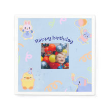 Navidades personalizados Foto Napkin