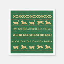 Servilleta De Papel Navidades personalizados Napkins "Navidades furtiv