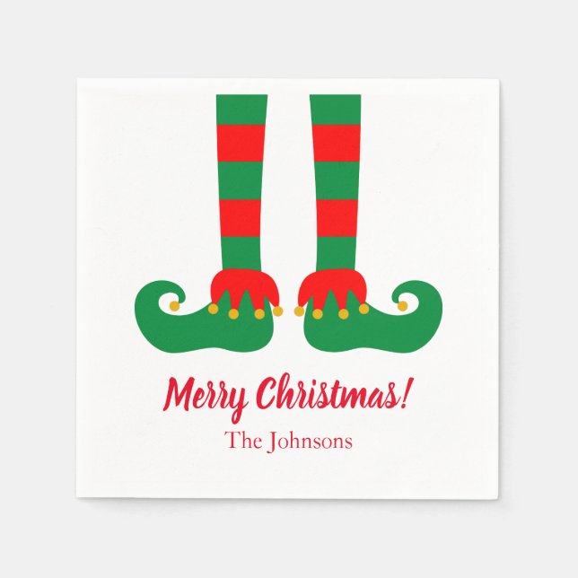 Servilleta De Papel Navidades personalizados servilletas fiestas con p (Anverso)