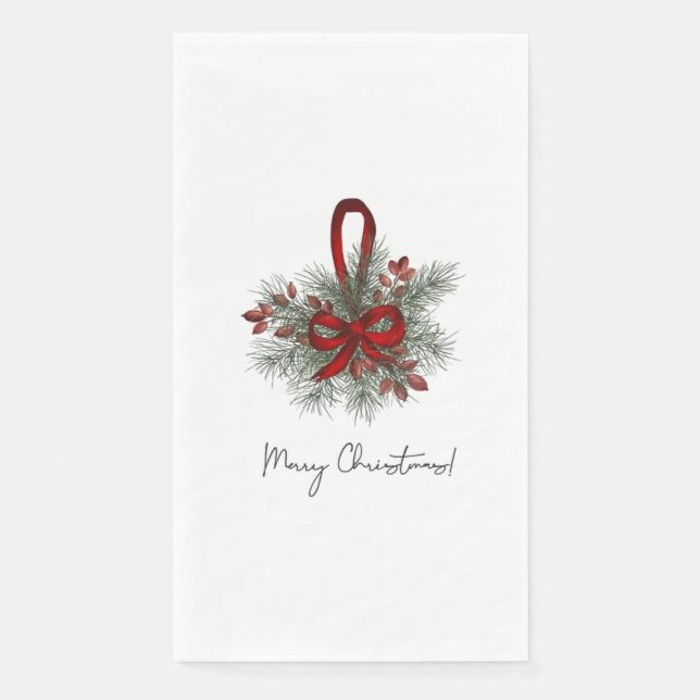 Servilleta De Papel Navidades Pine con el Ojo Rojo (Anverso)