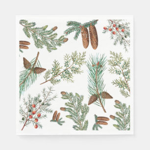 Servilleta De Papel Navidades Pine Conifer Forest Festive