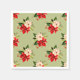 Servilleta De Papel Navidades Poinsettia Classic Botanic