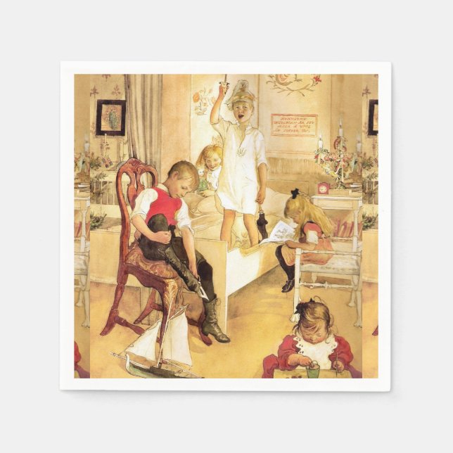 Servilleta De Papel Navidades por la mañana (Anverso)