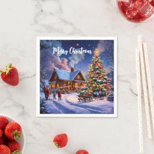 Servilleta De Papel Navidades Postcard Napkins - Festividad