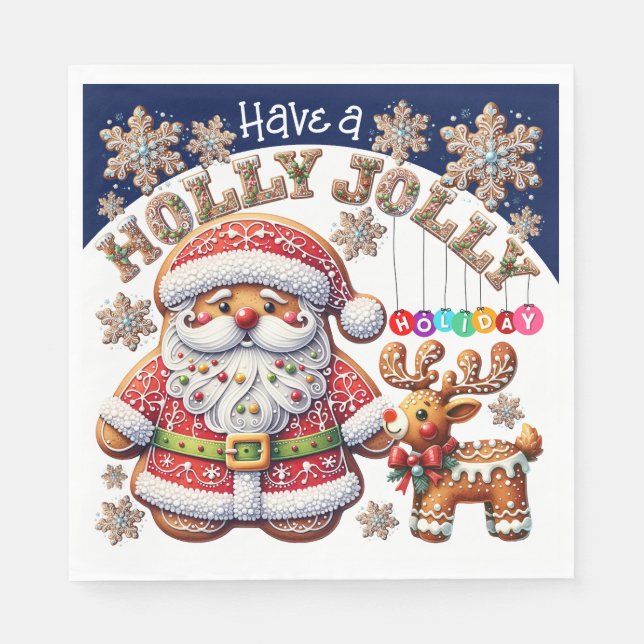 Servilleta De Papel Navidades preciosos que coinciden con las toallas  (Anverso)